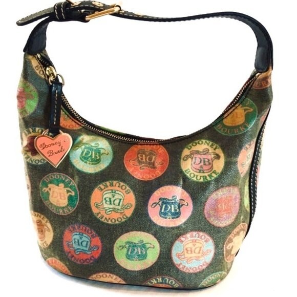 Dooney & Bourke Medallion Coated Canvas Hobo Bag - Picture 1 of 15